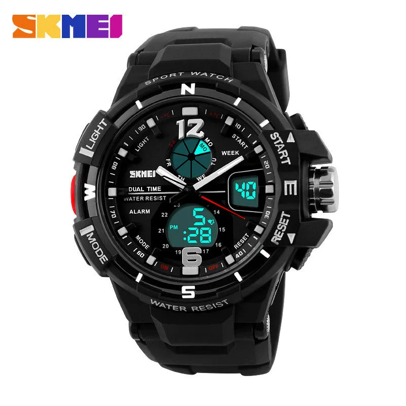 New Dual Time Men's Wristwatches Fashion Sports Watch Military Army Relogio Watches Men Luxury Brand Quartz Digital Clock Man