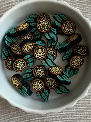 NEW Silicone Beads DreamCatchers / Silicone Focal Beads for Lanyards or Pens, Set of 5