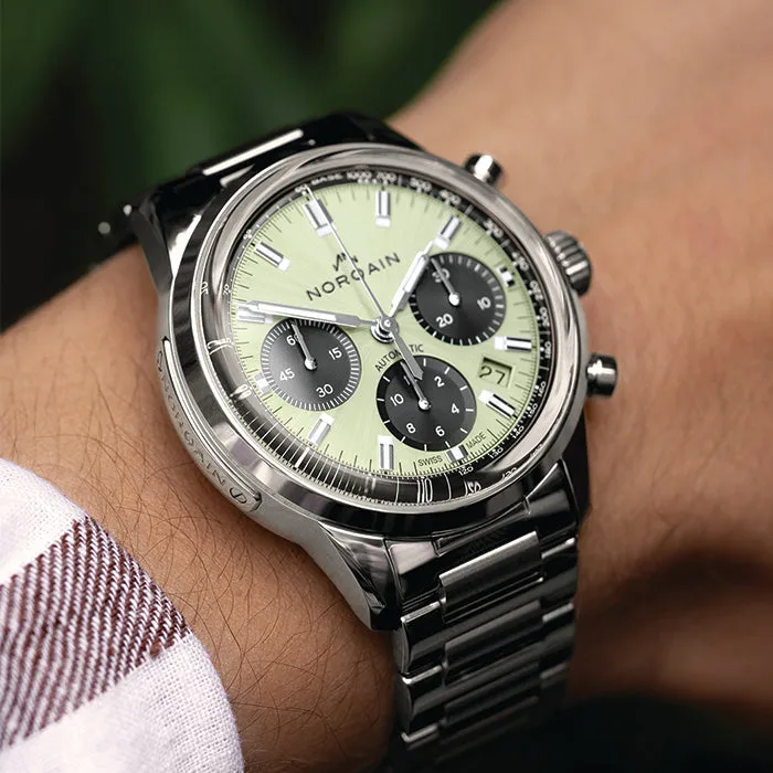 Norqain Freedom 60 Chrono 40mm Pistachio Rubber - N2201S22C/MT221/20BPR.18S