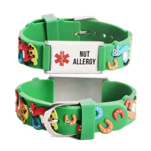 Nut allergy  bracelets for kids-Carousel