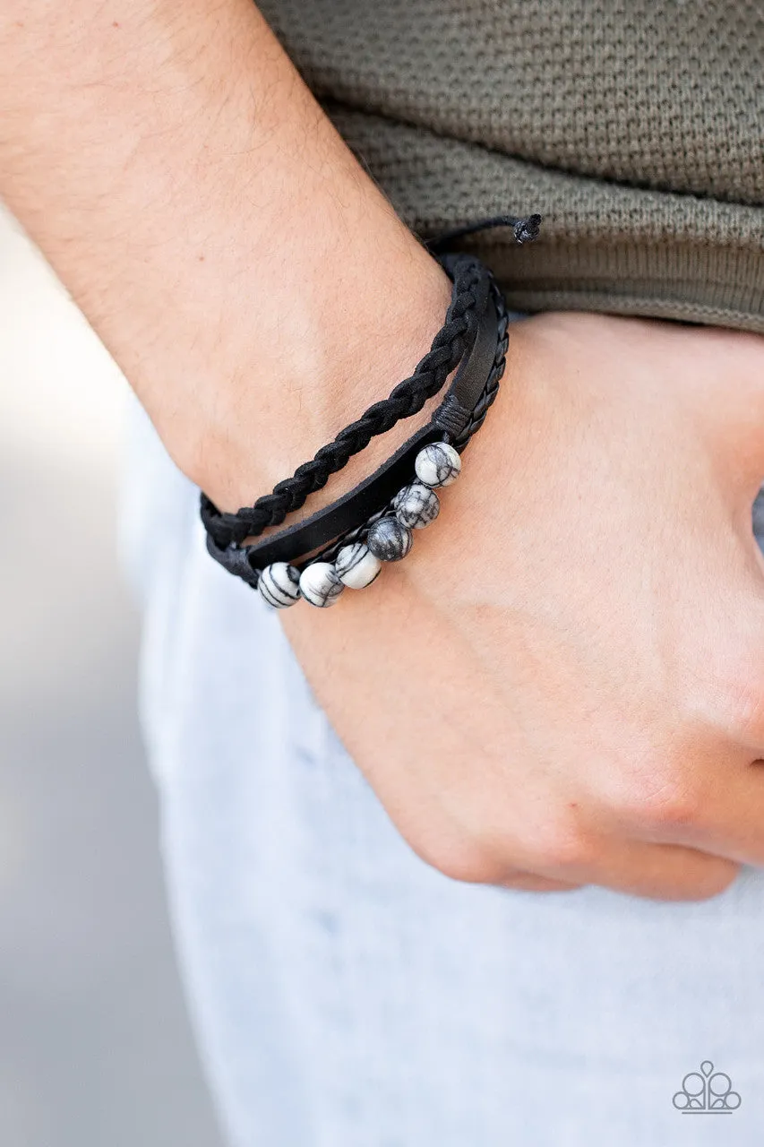 Off-Road Rebel Black Paparazzi Bracelet