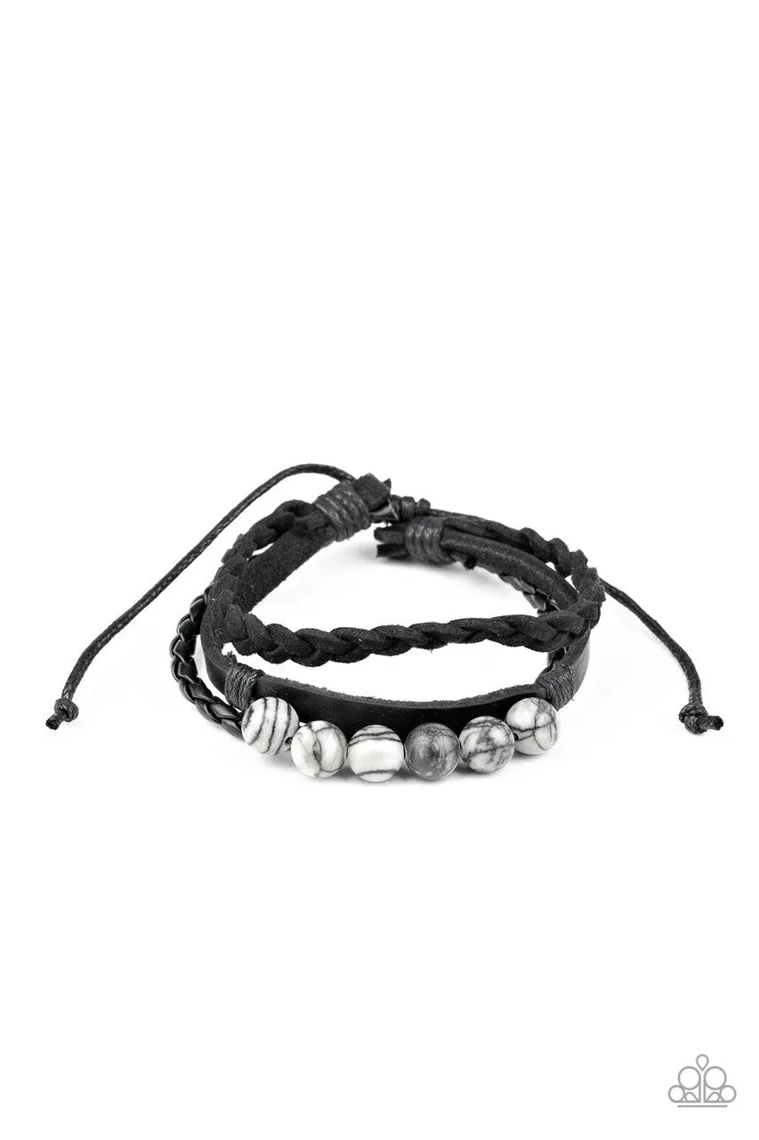 Off-Road Rebel Black Paparazzi Bracelet