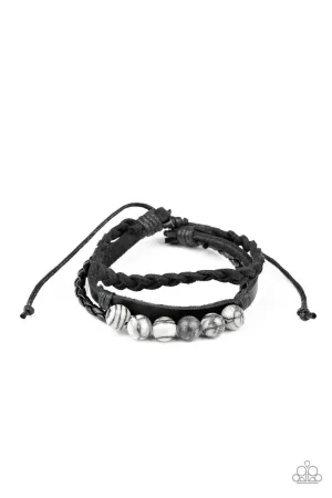 Off-Road Rebel Black Paparazzi Bracelet
