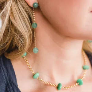 Olivia Necklace with Chrysoprase