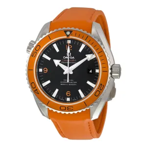 Omega Seamaster Planet Ocean  Automatic Black Dial Orange Silicone Rubber Men'sWatch 232.32.46.21.01.001
