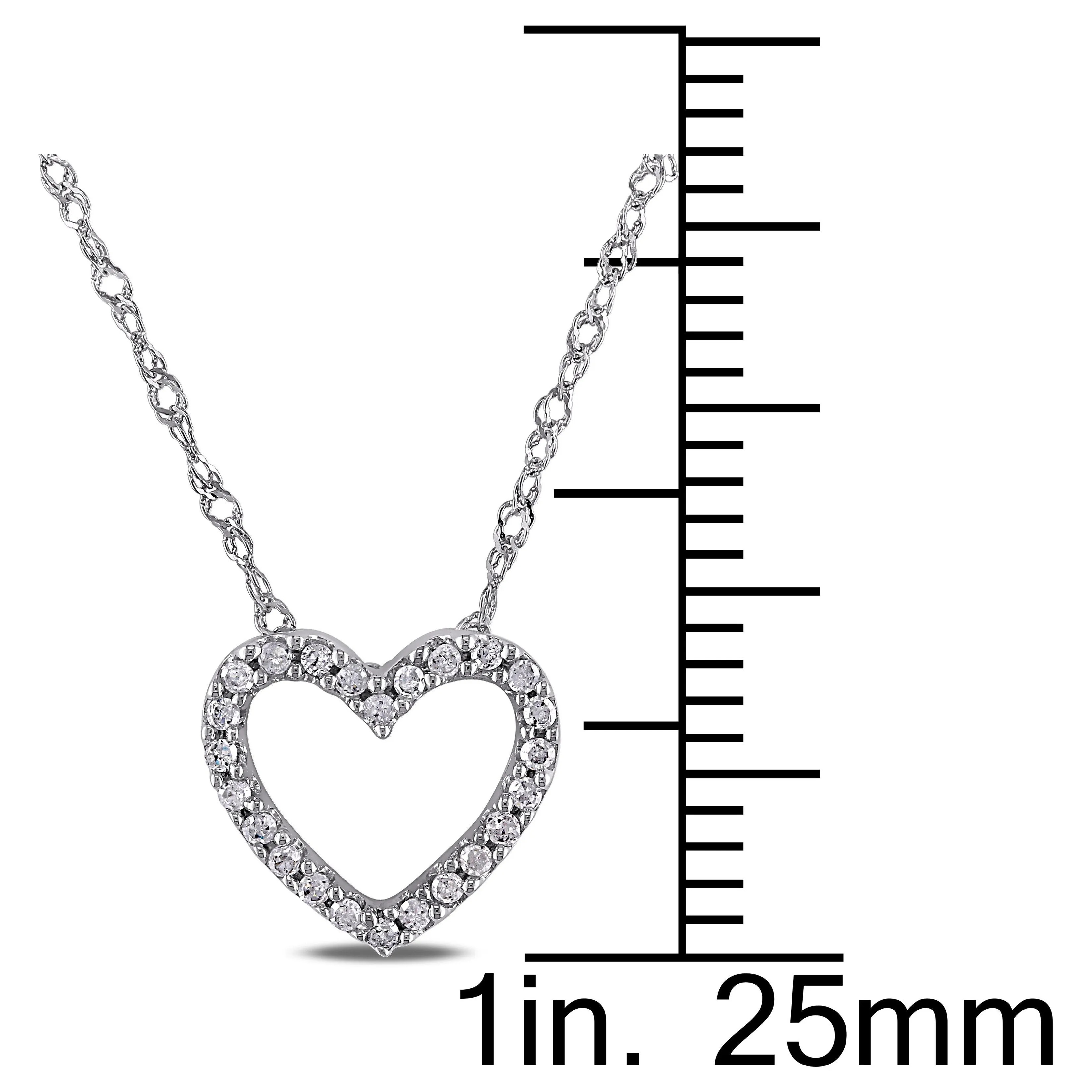 Open Heart Diamond Necklace