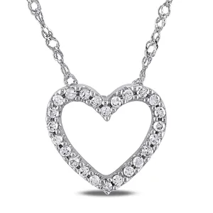 Open Heart Diamond Necklace