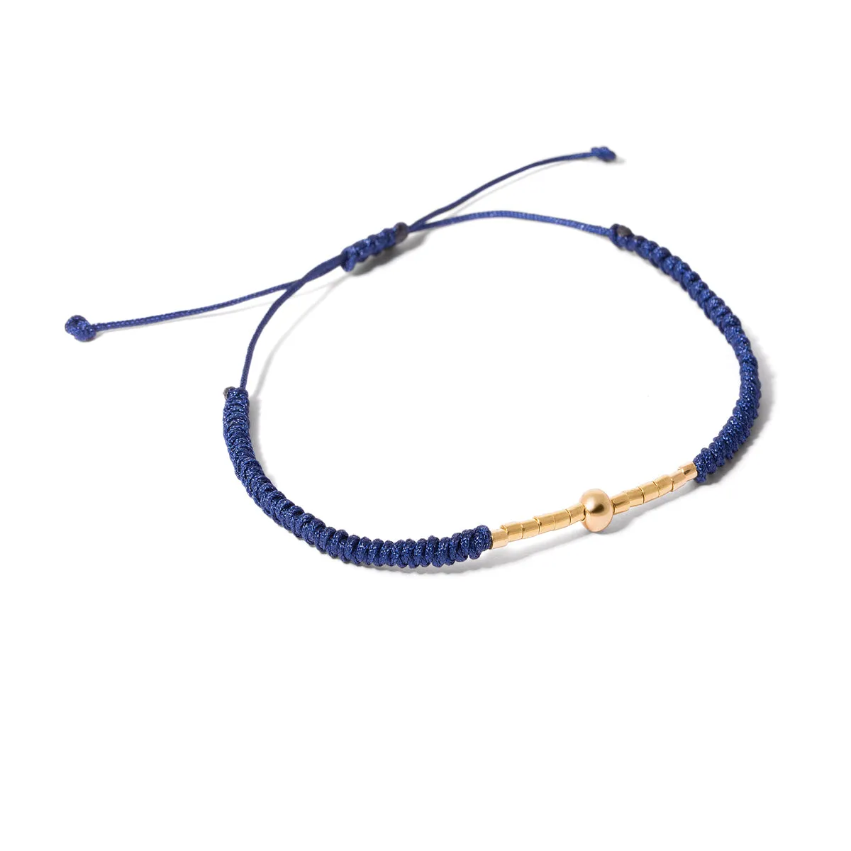 Orb and Cylinder Cord Bracelet