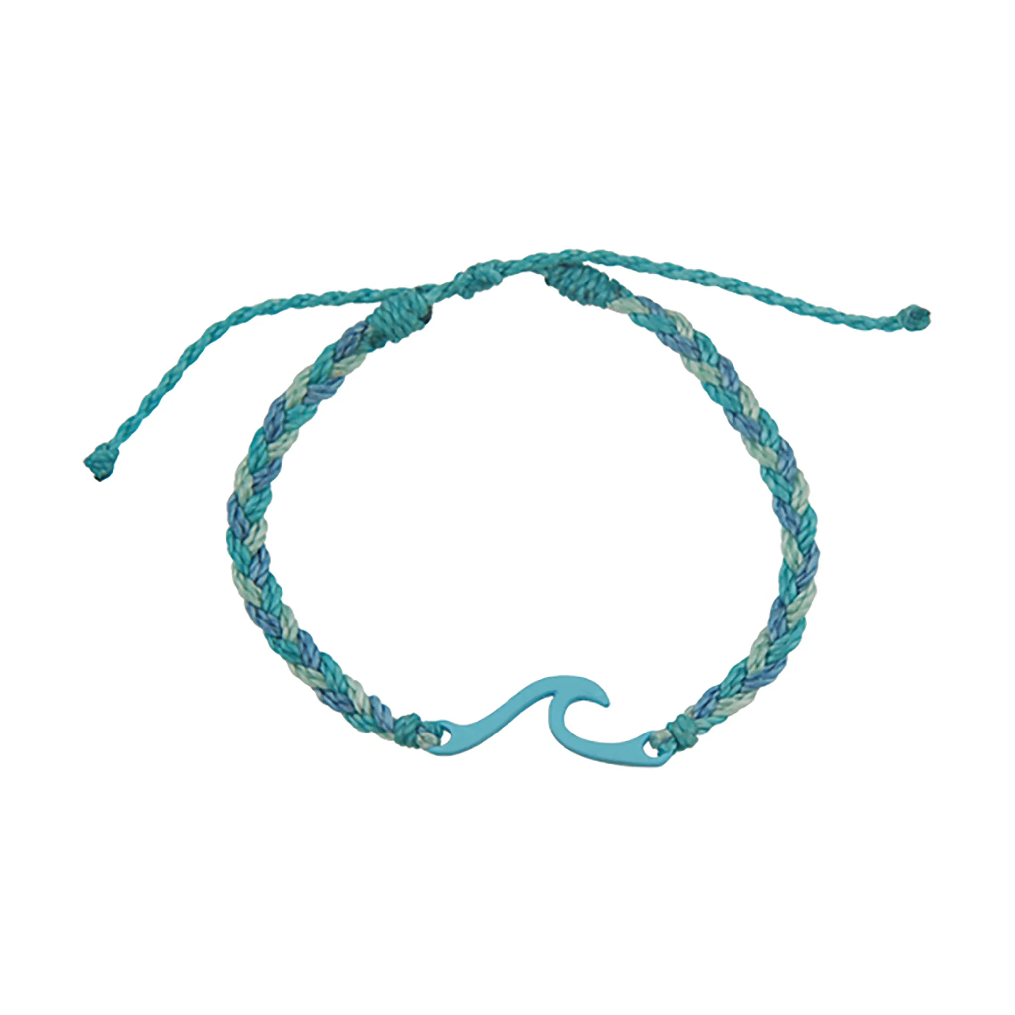 Outline Wave Handmade Braided Wax Cord Bracelet