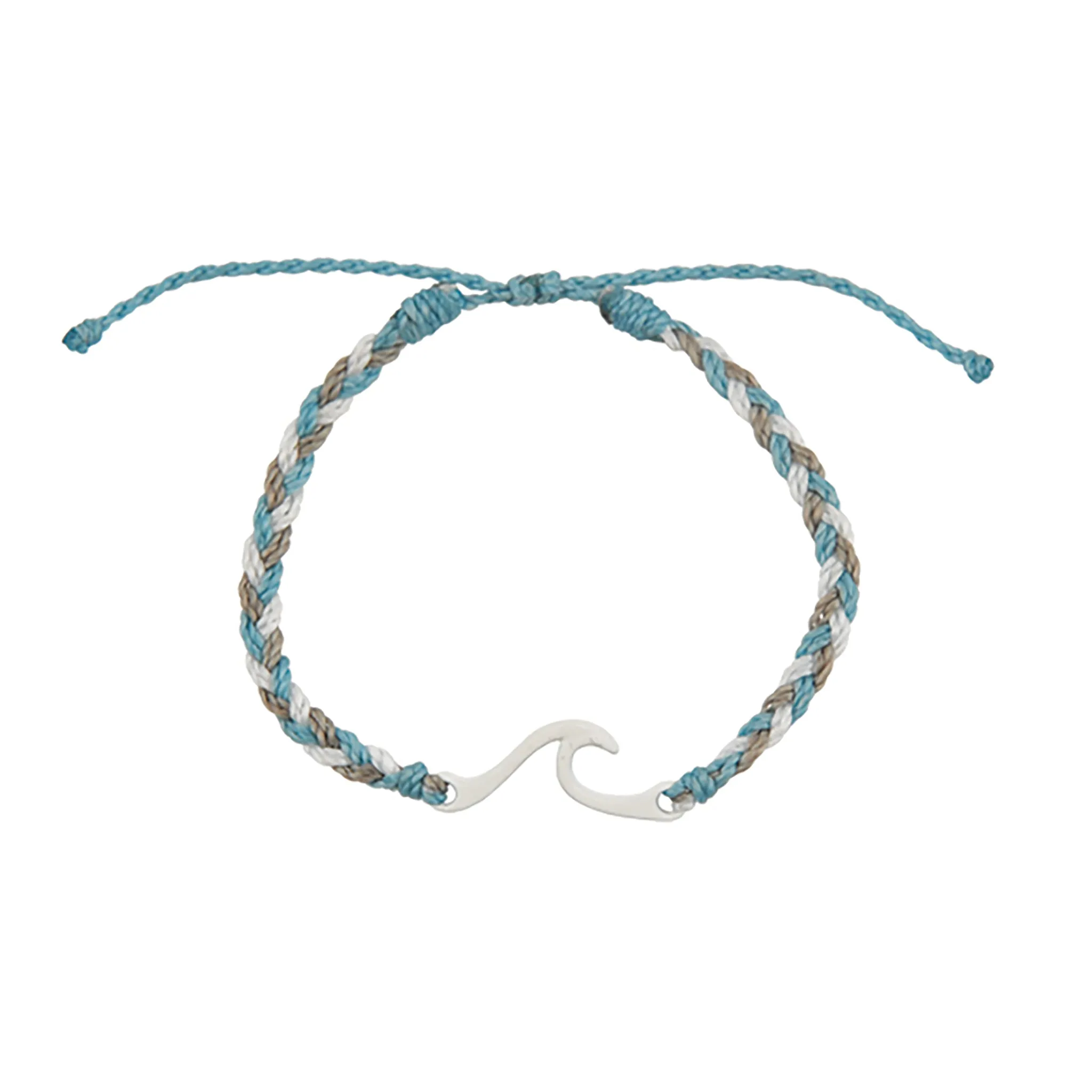 Outline Wave Handmade Braided Wax Cord Bracelet