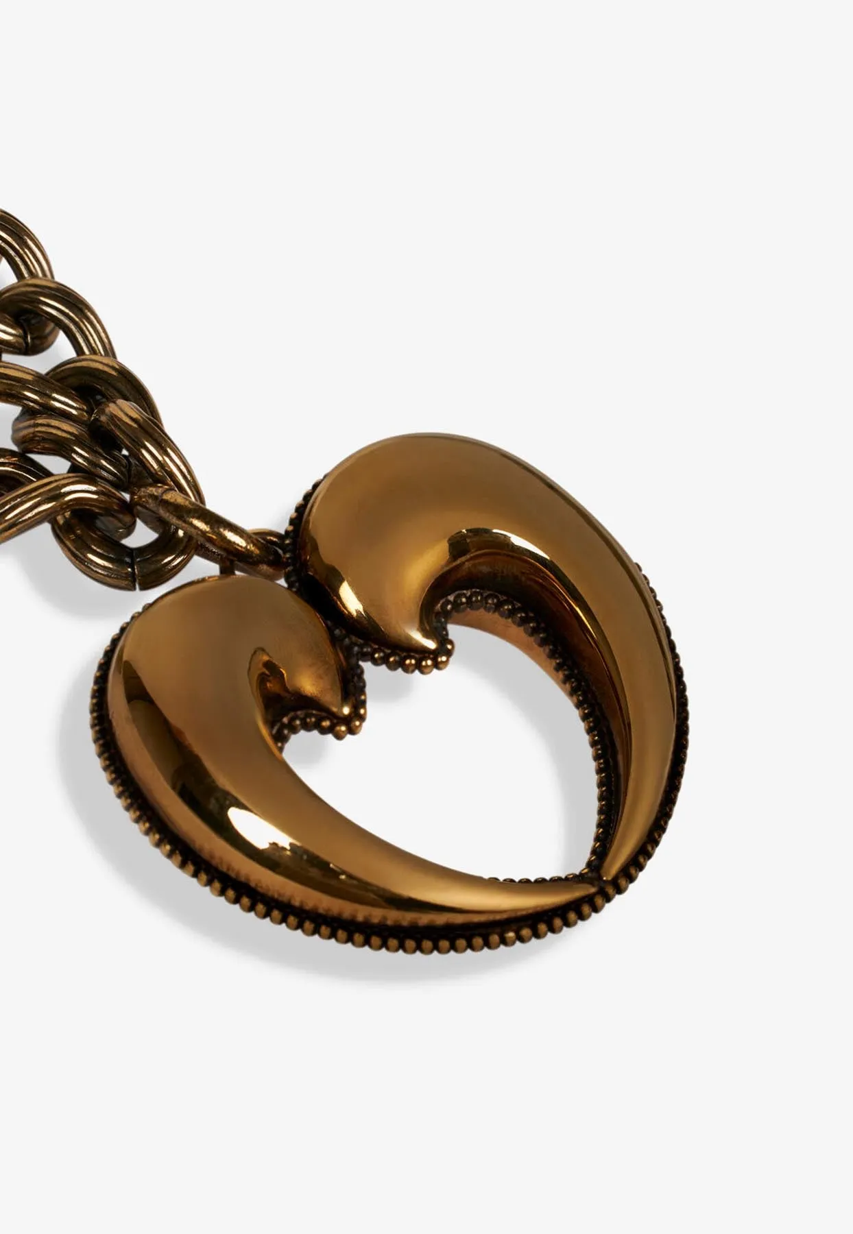 Paisley Heart Chain Short Necklace