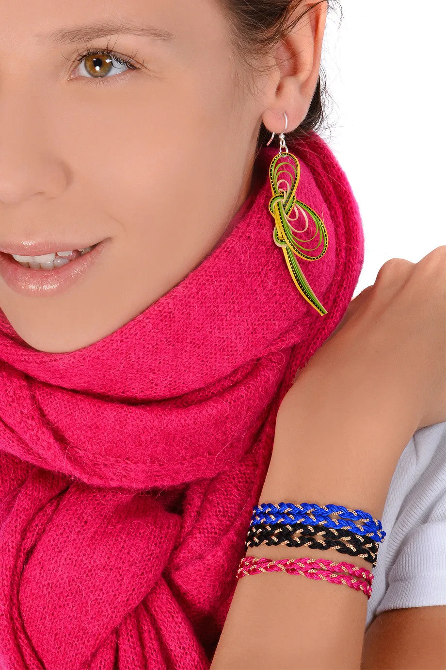 PARIS NILENA Black Braided Bracelet