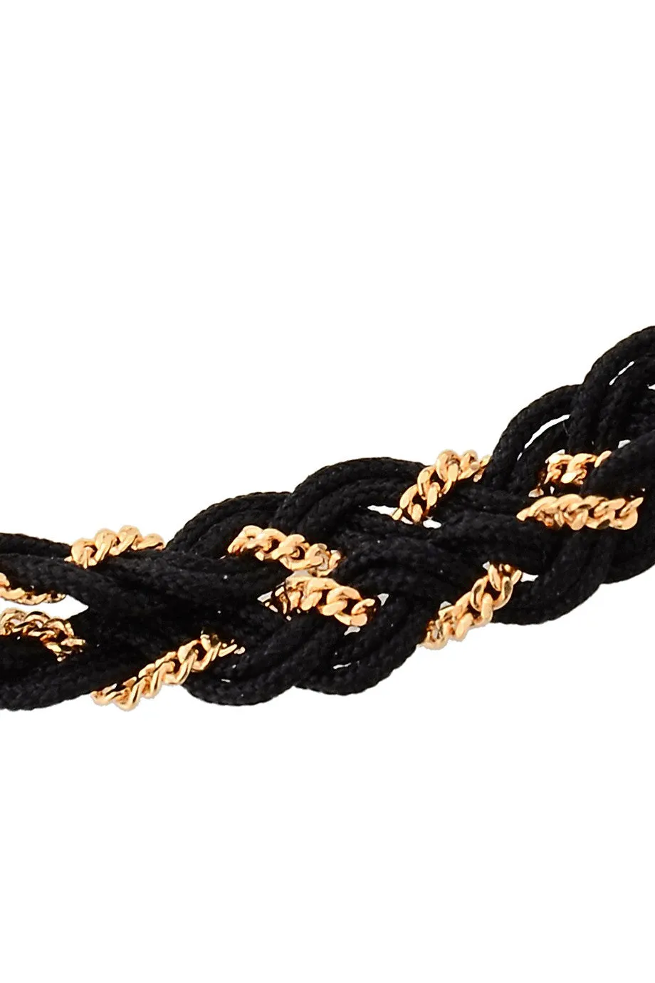 PARIS NILENA Black Braided Bracelet