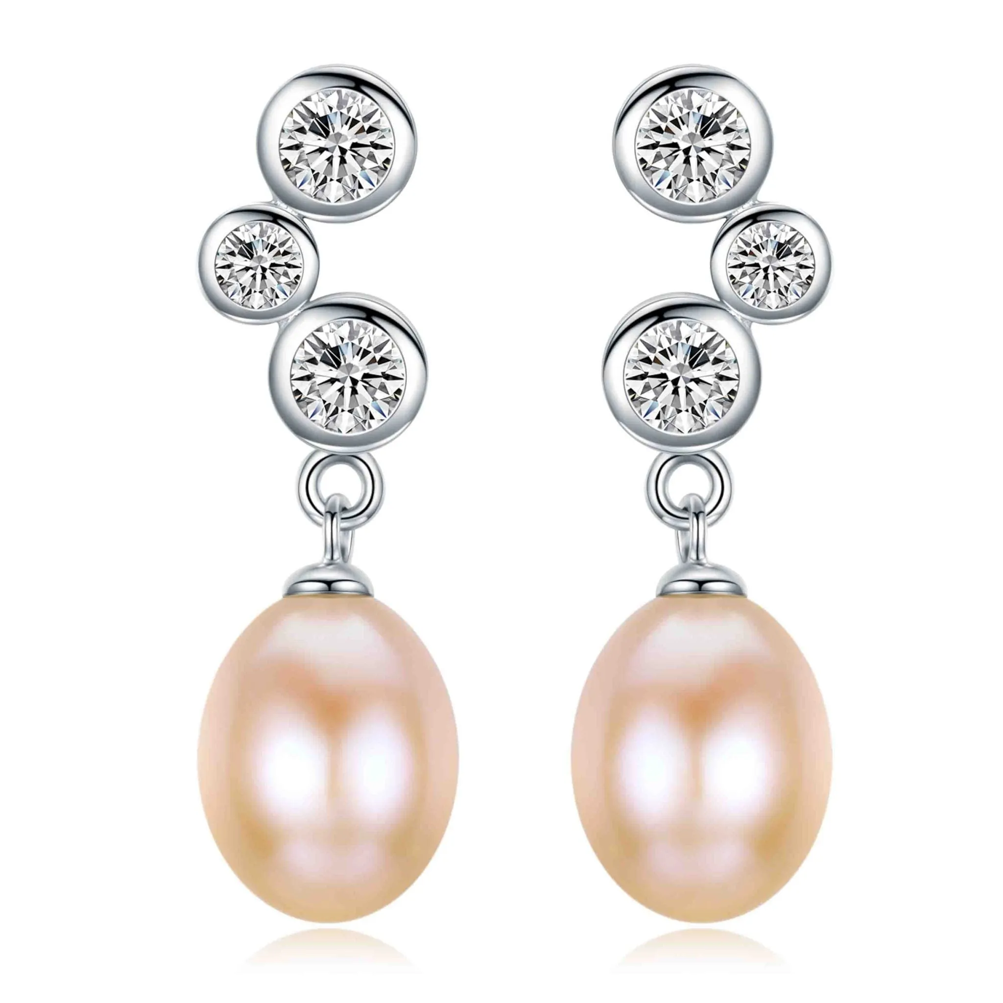 Passion Pink Pearl Earrings