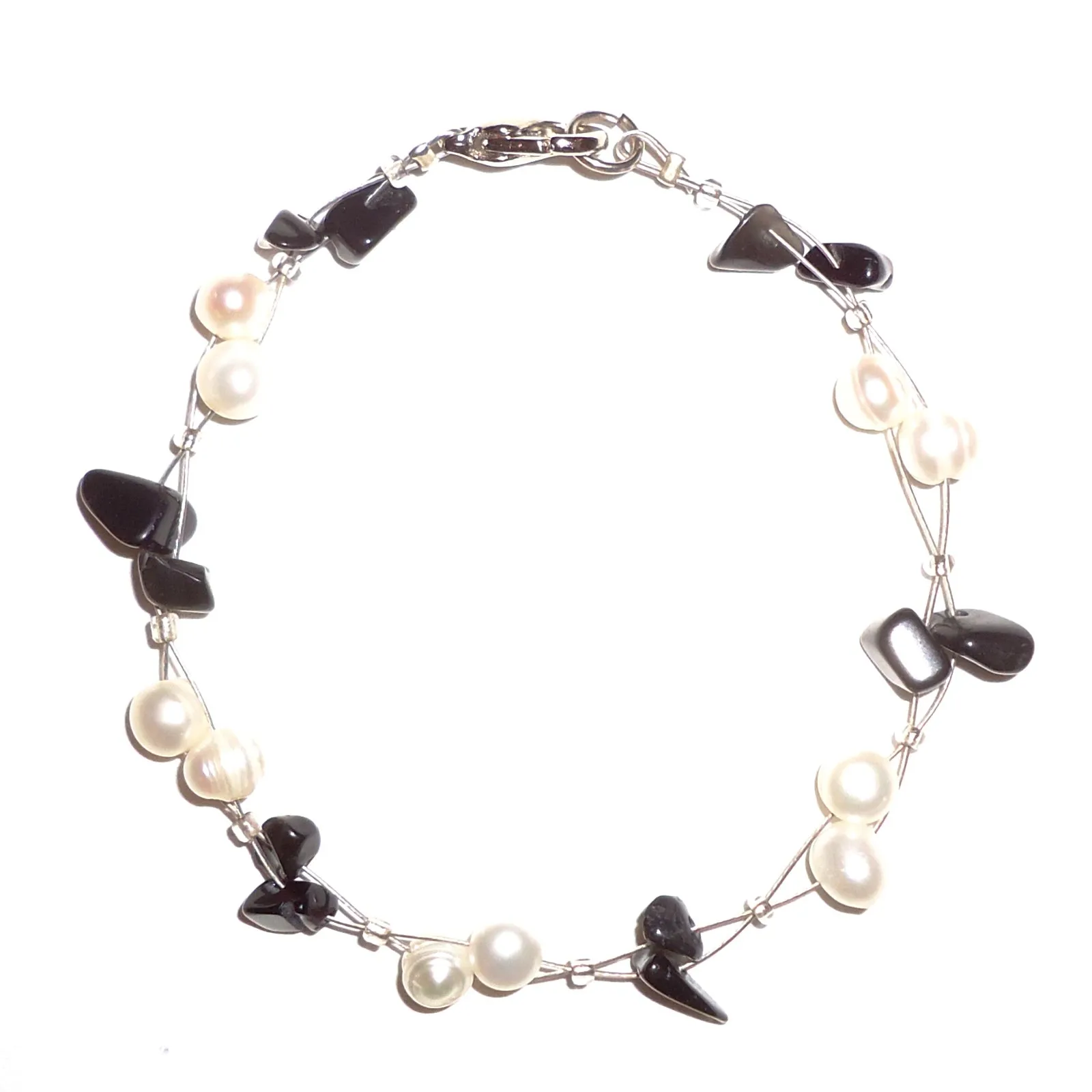 Pearl & Onyx Bracelet