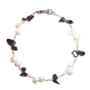 Pearl & Onyx Bracelet