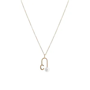 Pearl Initial Necklace