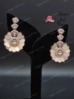 Pearl Rose Earrings