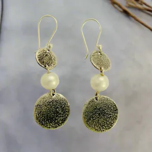 Pearl Sterling Silver Earrings - Longing.
