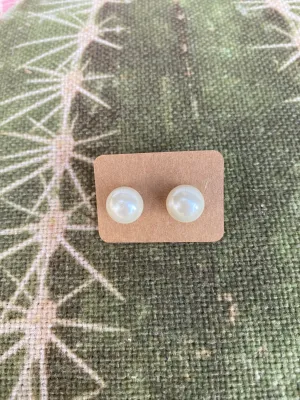 Pearl Stud Earrings