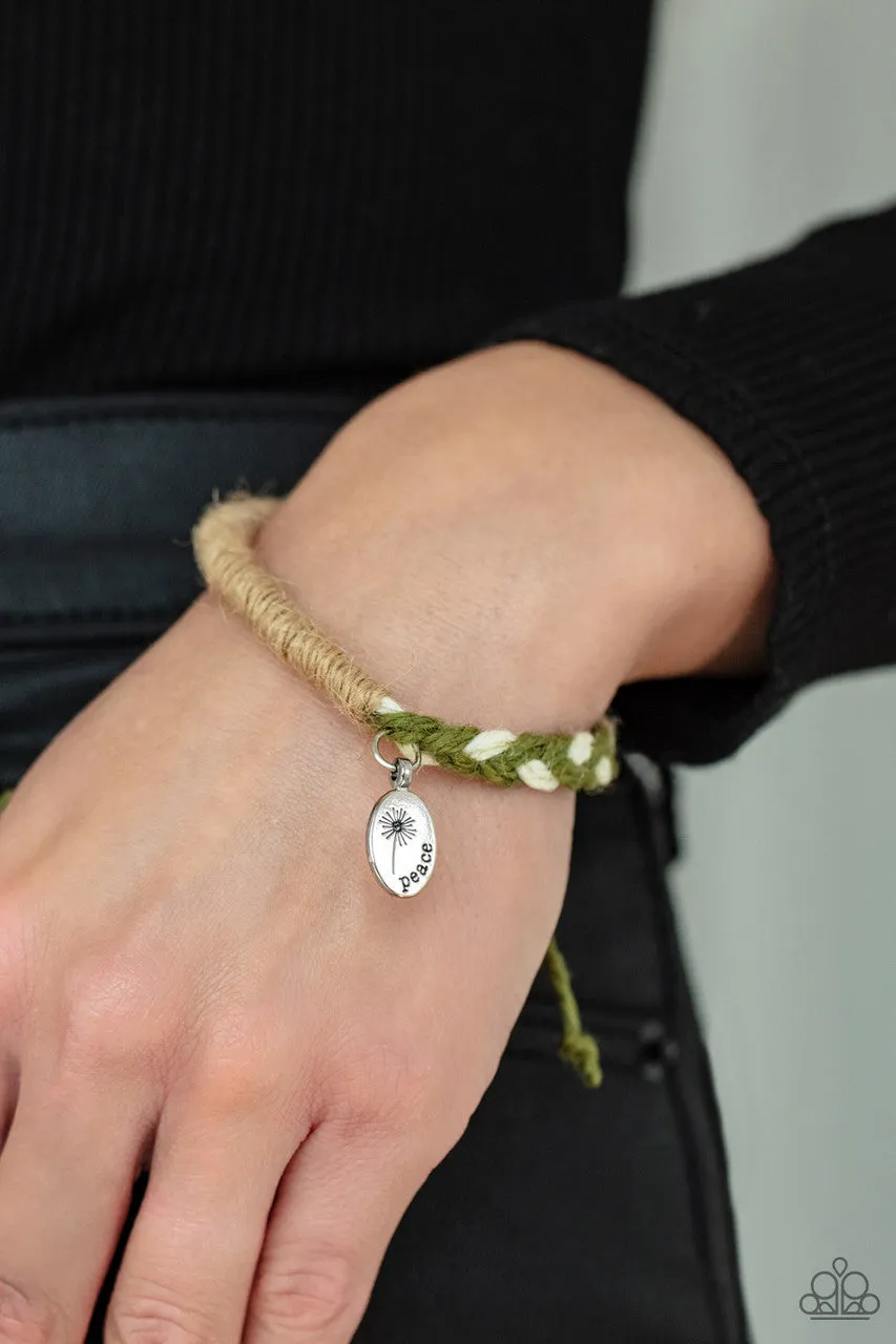 Perpetually Peaceful Green Paparazzi Bracelet