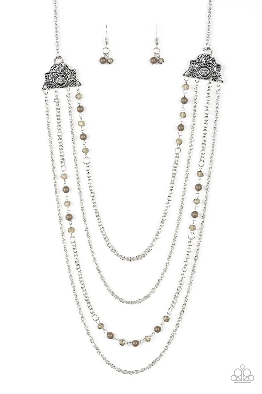 Pharaoh Finesse Green Paparazzi Necklace
