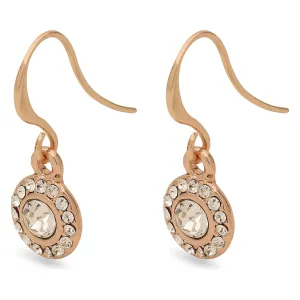 Pilgrim Clementine Rose Gold Drop Earrings