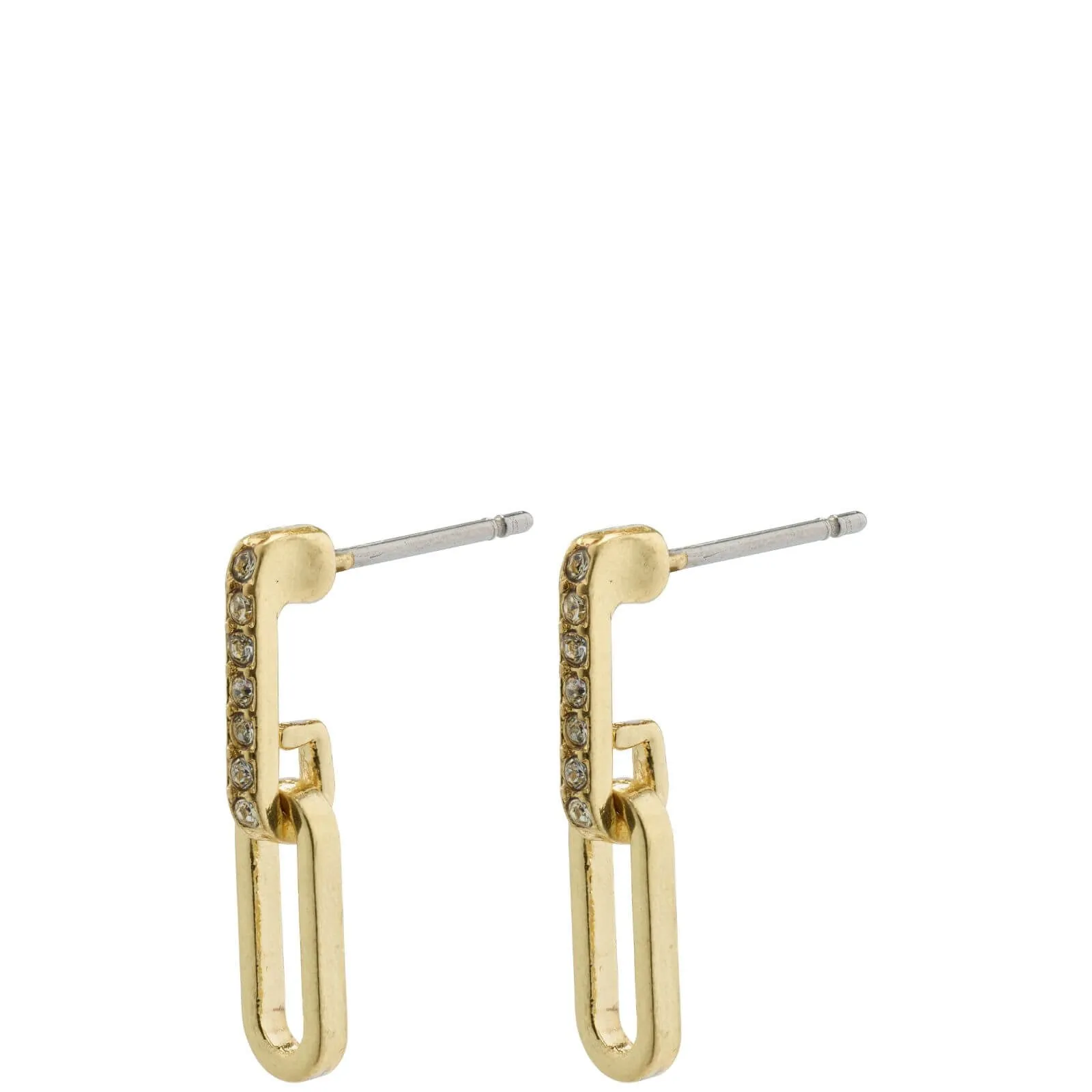 Pilgrim Elsie Gold Oval Link Drop Earrings