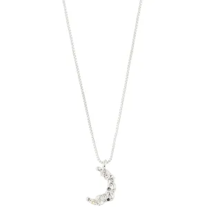 Pilgrim Remy Silver Crystal Moon Necklace
