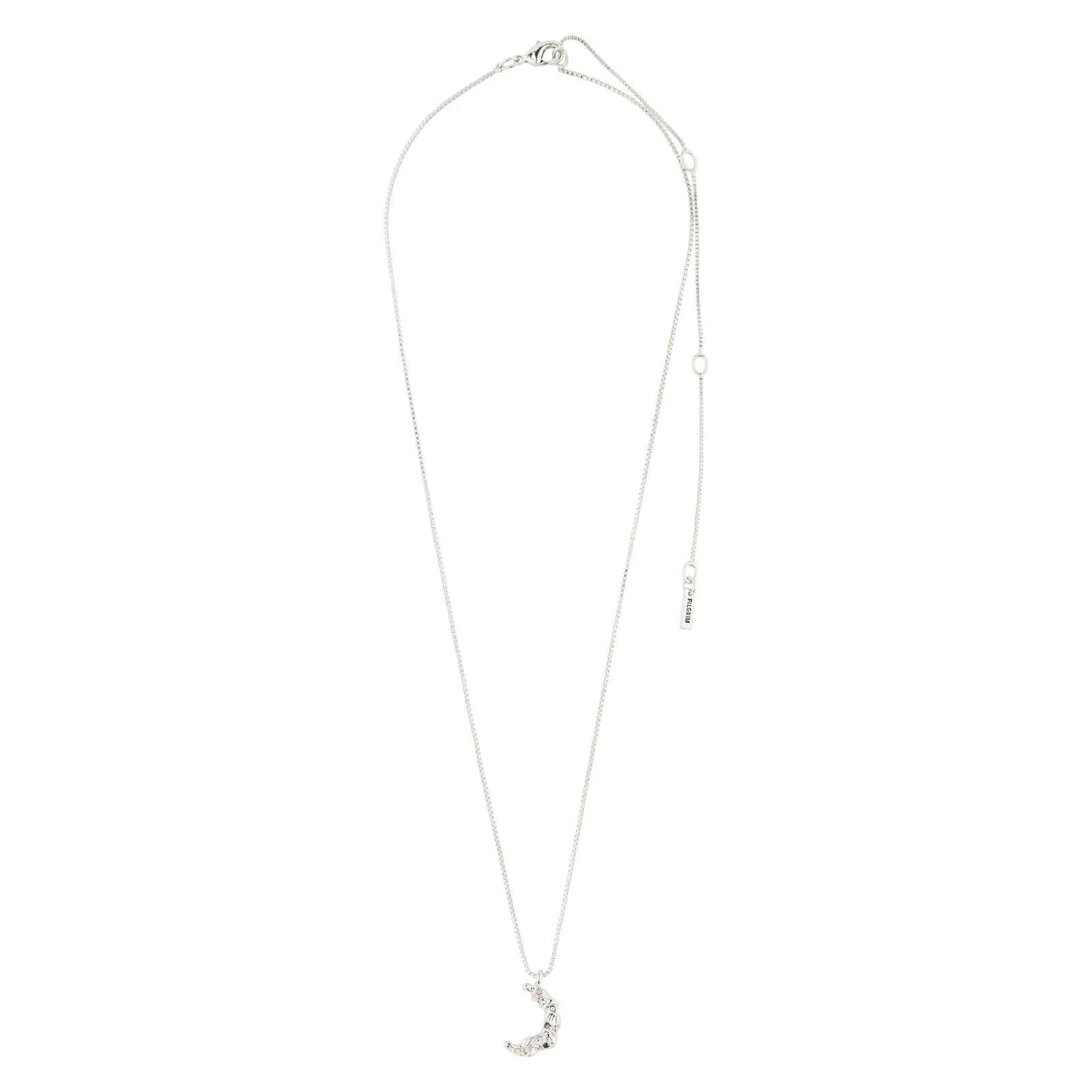 Pilgrim Remy Silver Crystal Moon Necklace