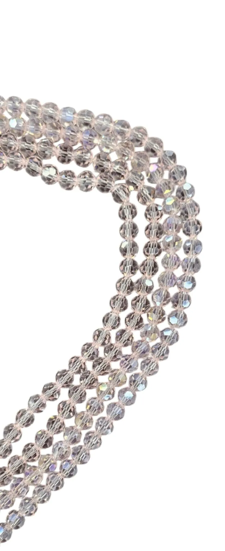 Pink AB/Full String Crystal Glass Bead