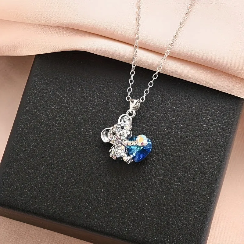 Pop Koala Crystal Men's Necklace
