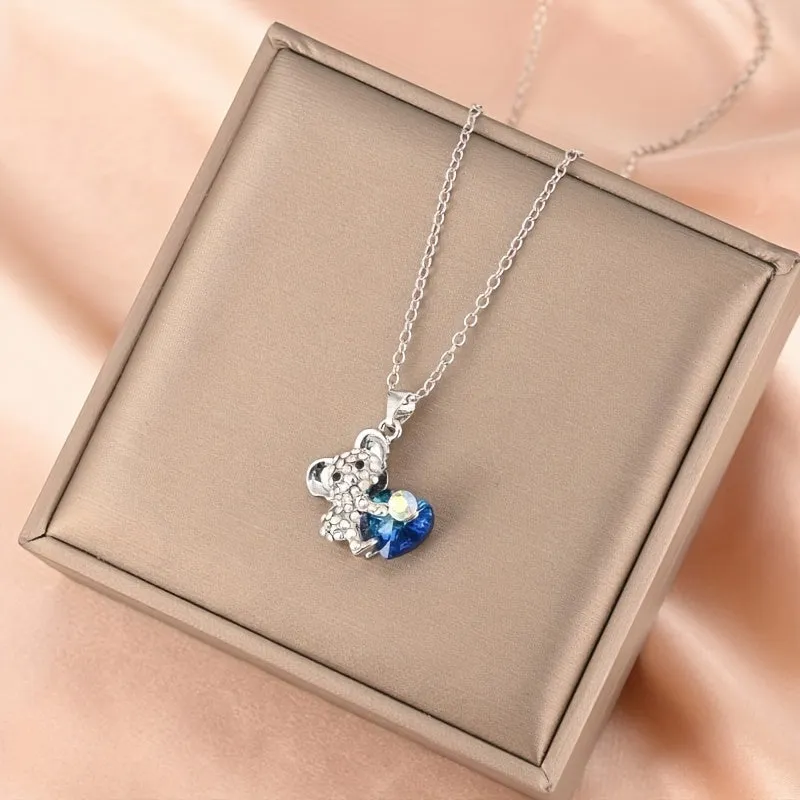 Pop Koala Crystal Men's Necklace