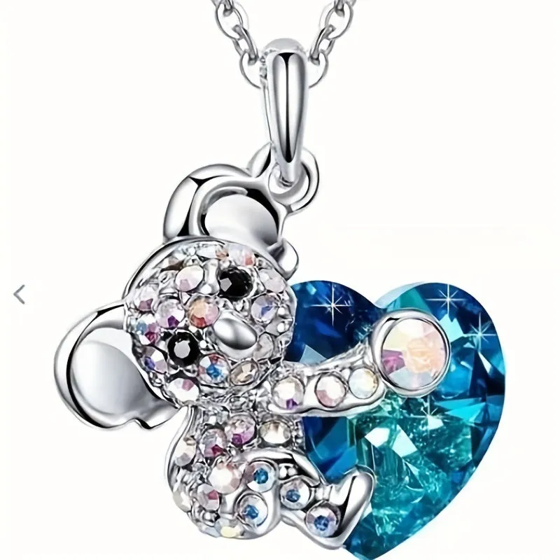 Pop Koala Crystal Men's Necklace