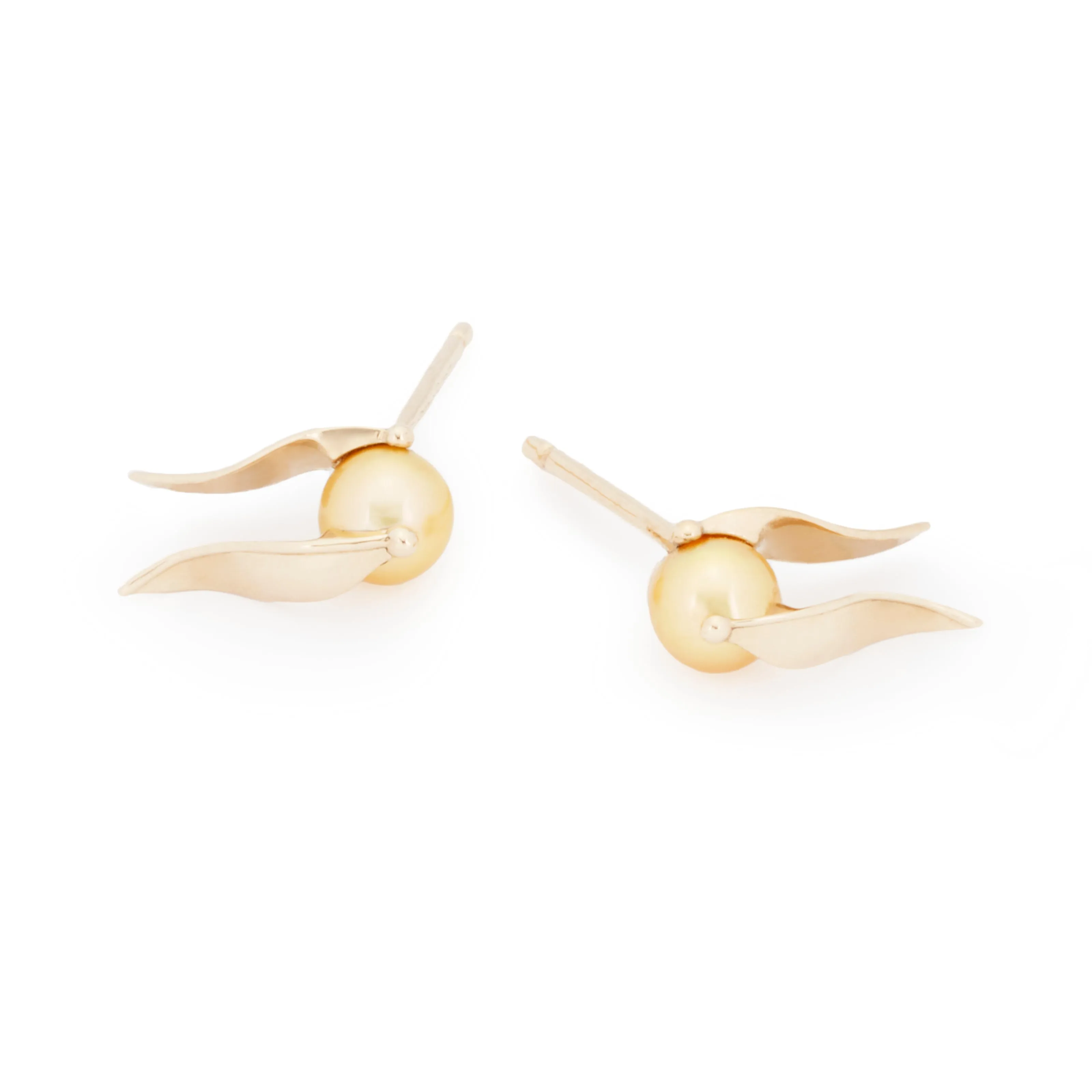 (Pre-Order) Golden Pearl Snitch Earrings