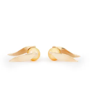 (Pre-Order) Golden Pearl Snitch Earrings