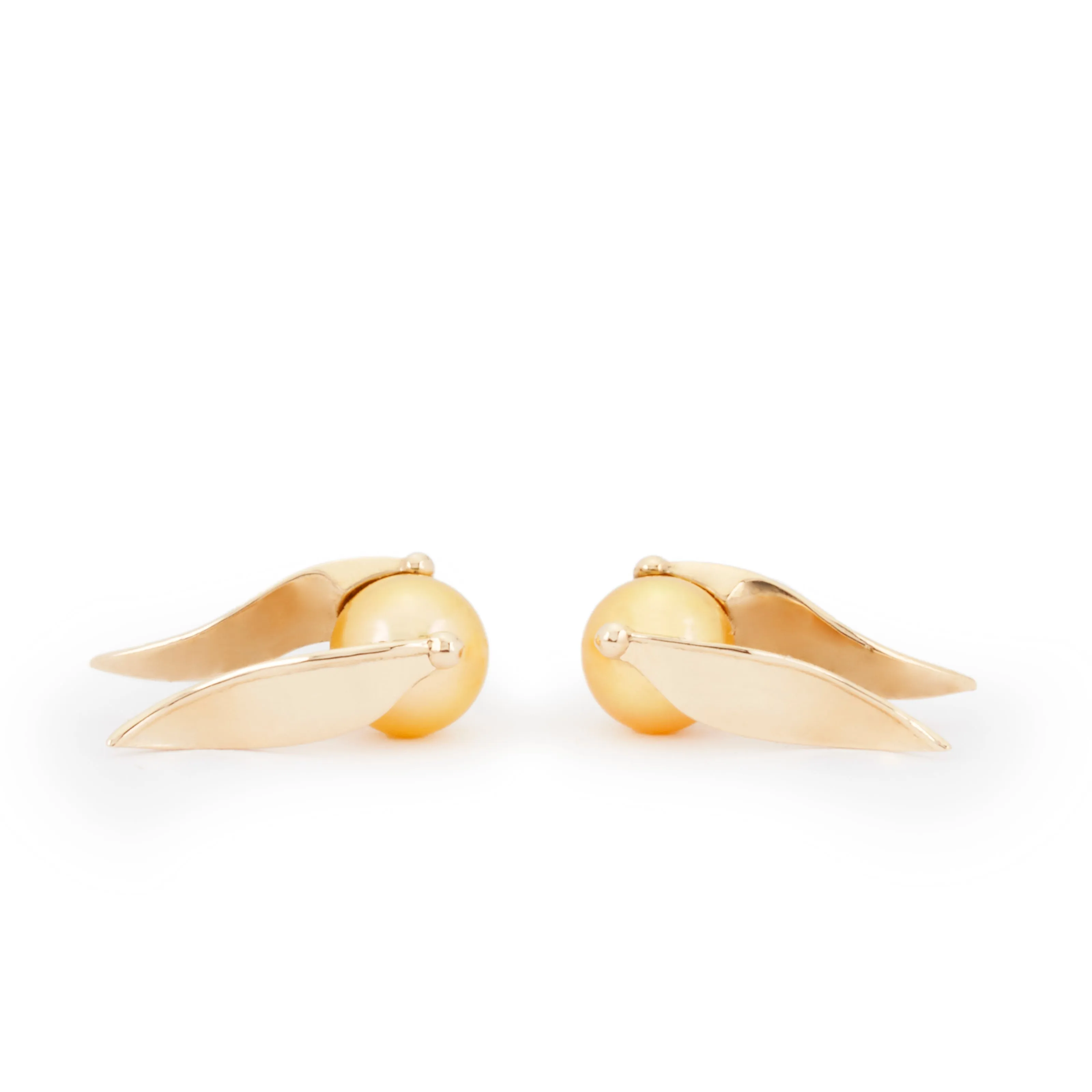 (Pre-Order) Golden Pearl Snitch Earrings