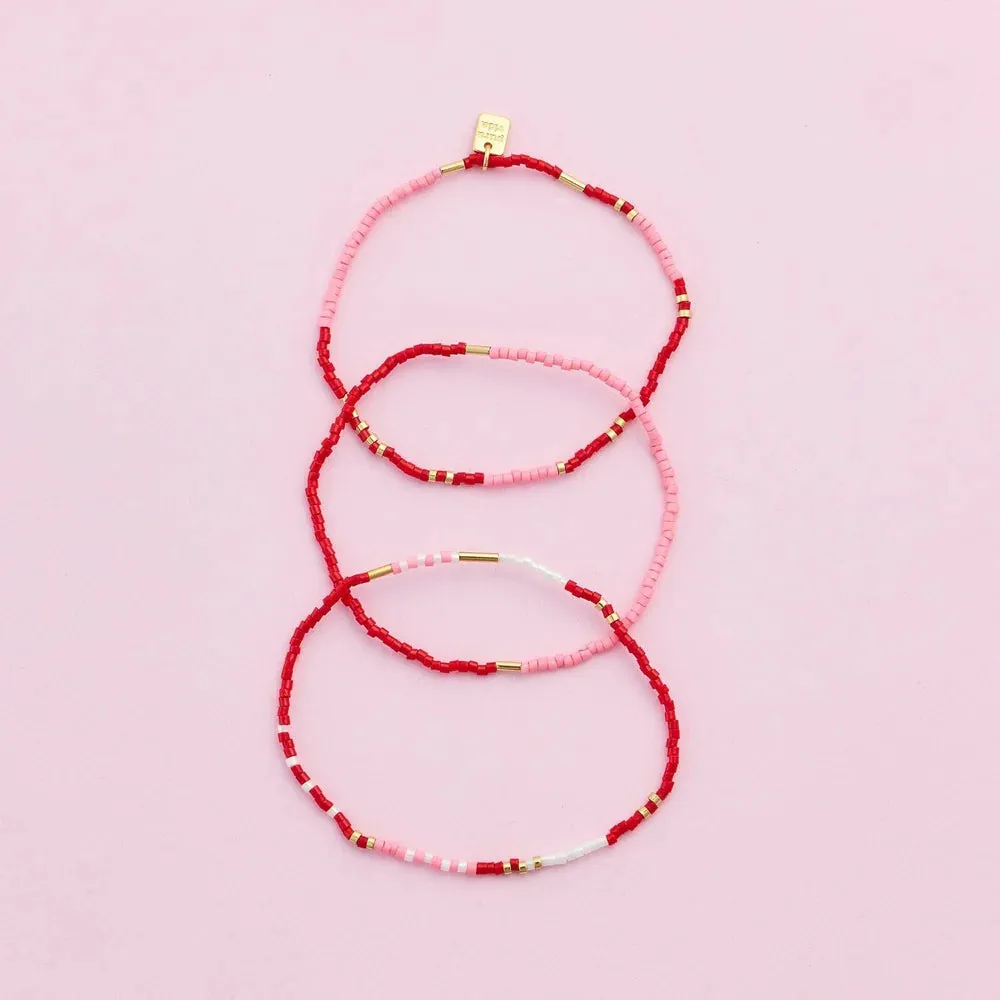 PURA VIDA BE MINE STRETCH BRACELET SET OF 3