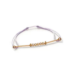 Purple Sparkle Cord Bracelet