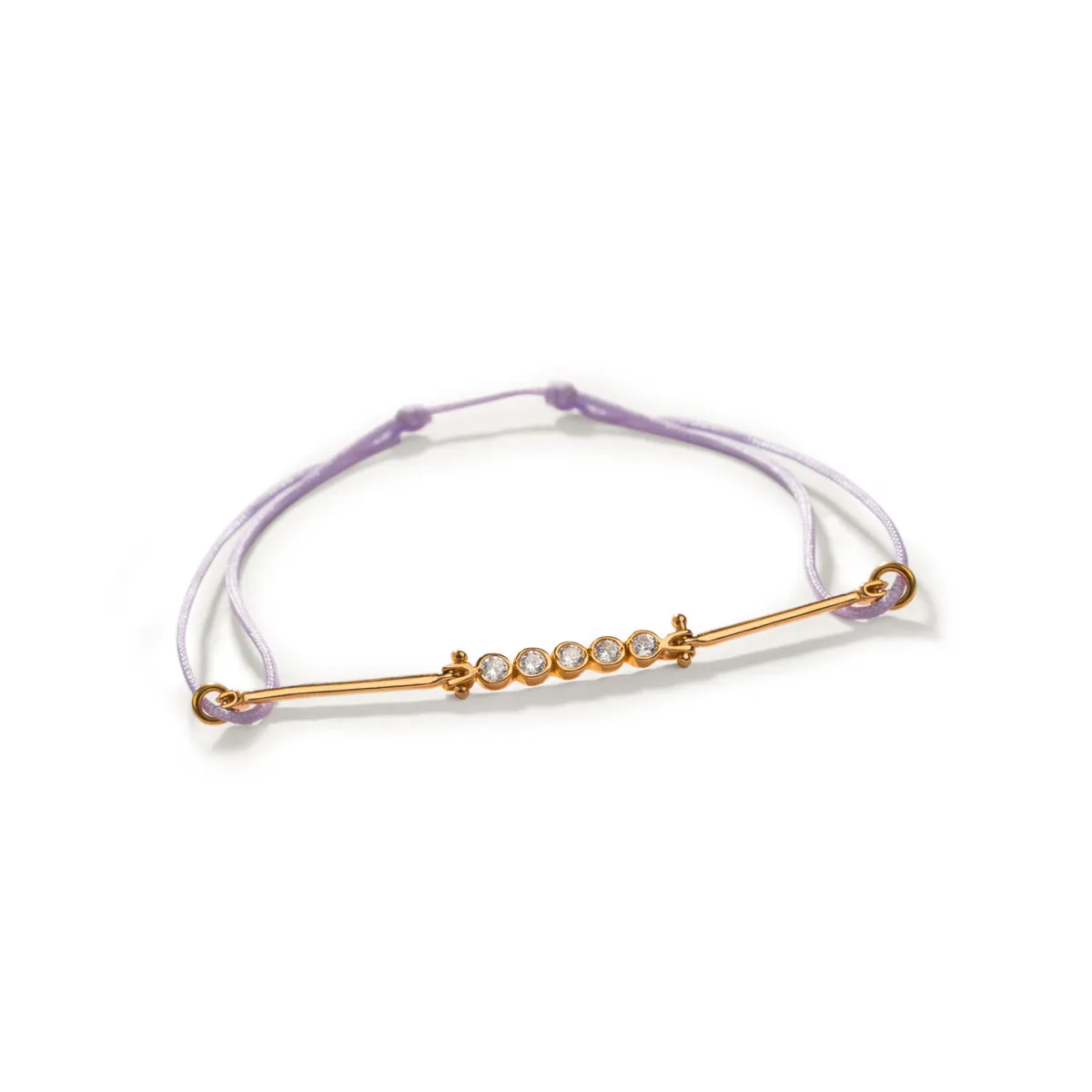 Purple Sparkle Cord Bracelet