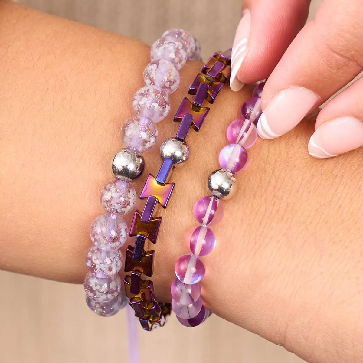 Purple Sunset | Hourglass Bracelet