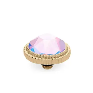 Qudo Fabero 10mm Gold Topper - Light Rose Shimmer