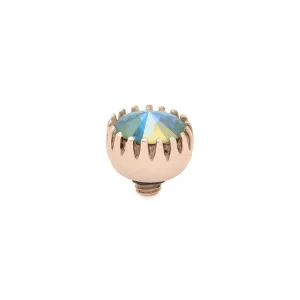 Qudo London 8mm Rose Gold Topper - Aurora Boreale