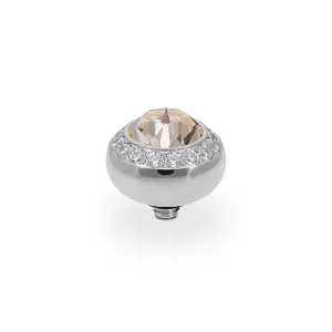 Qudo Tondo Deluxe 10mm Silver Topper - Rose Opal