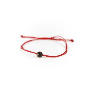 "Hero" Tiger Eye Red String Bracelet