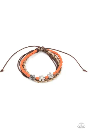 Raffia Remix Orange Paparazzi Bracelet