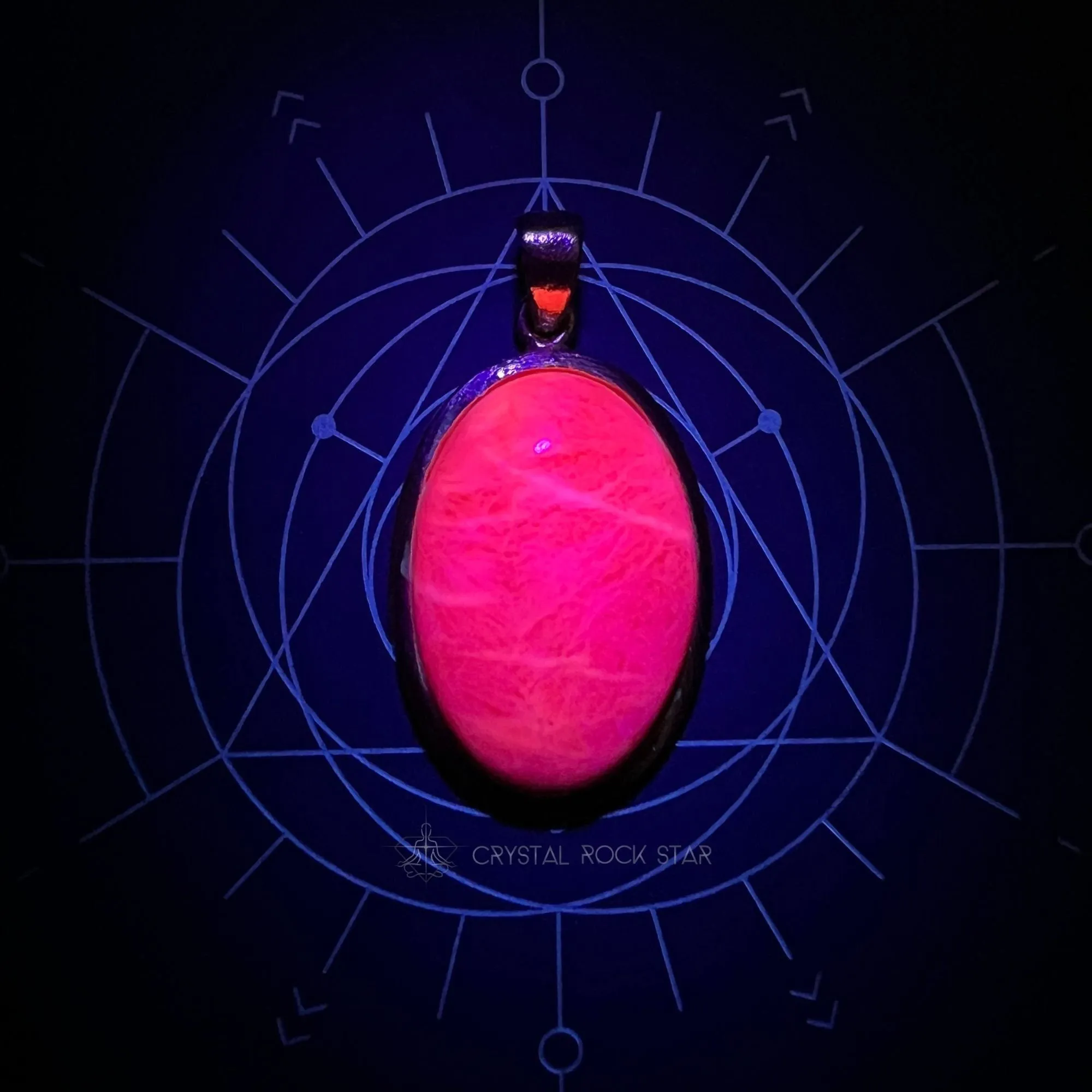 Rare Tugtupite Color Changing Crystal Pendant