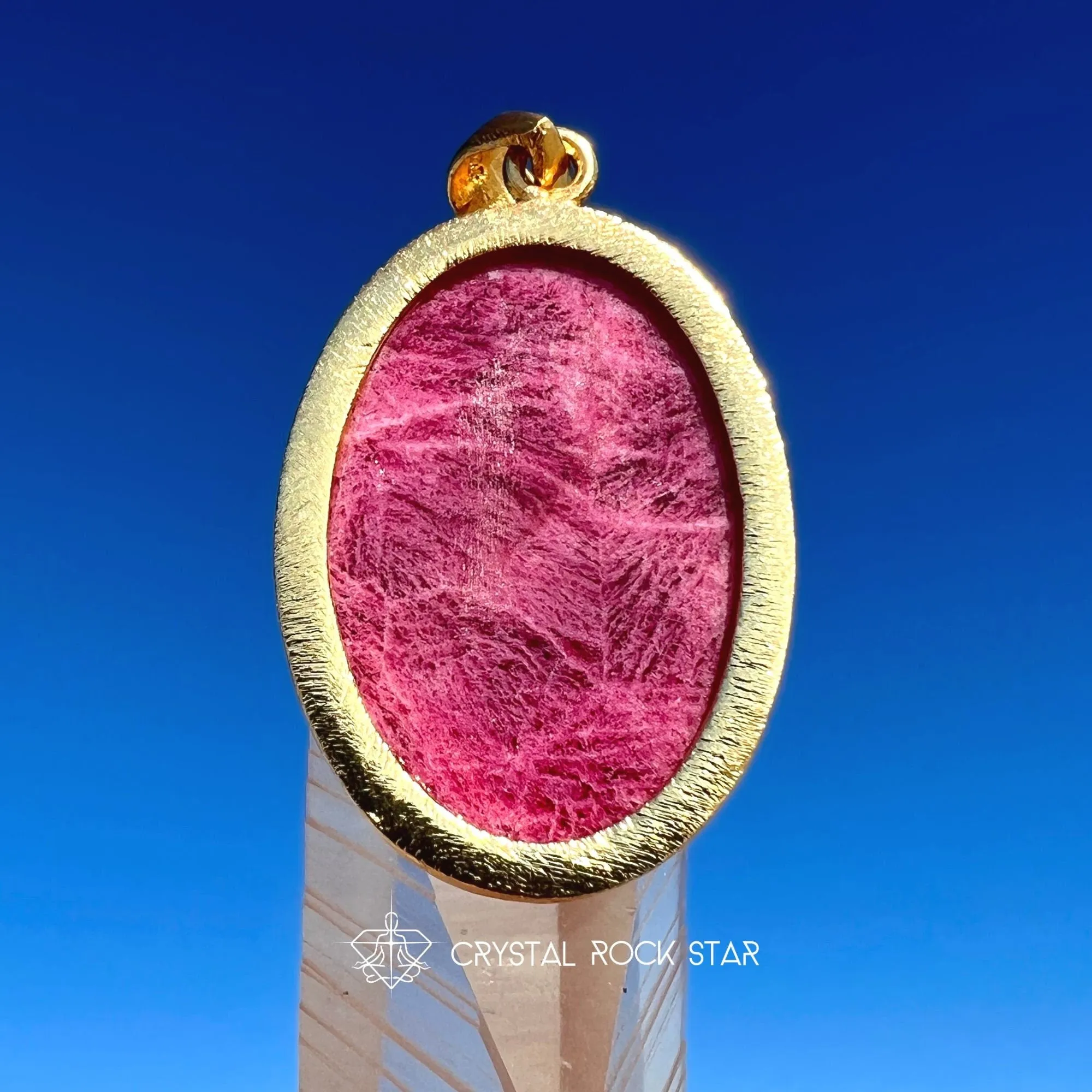 Rare Tugtupite Color Changing Crystal Pendant