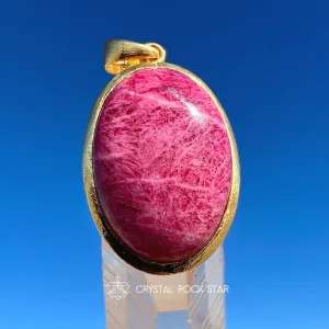 Rare Tugtupite Color Changing Crystal Pendant