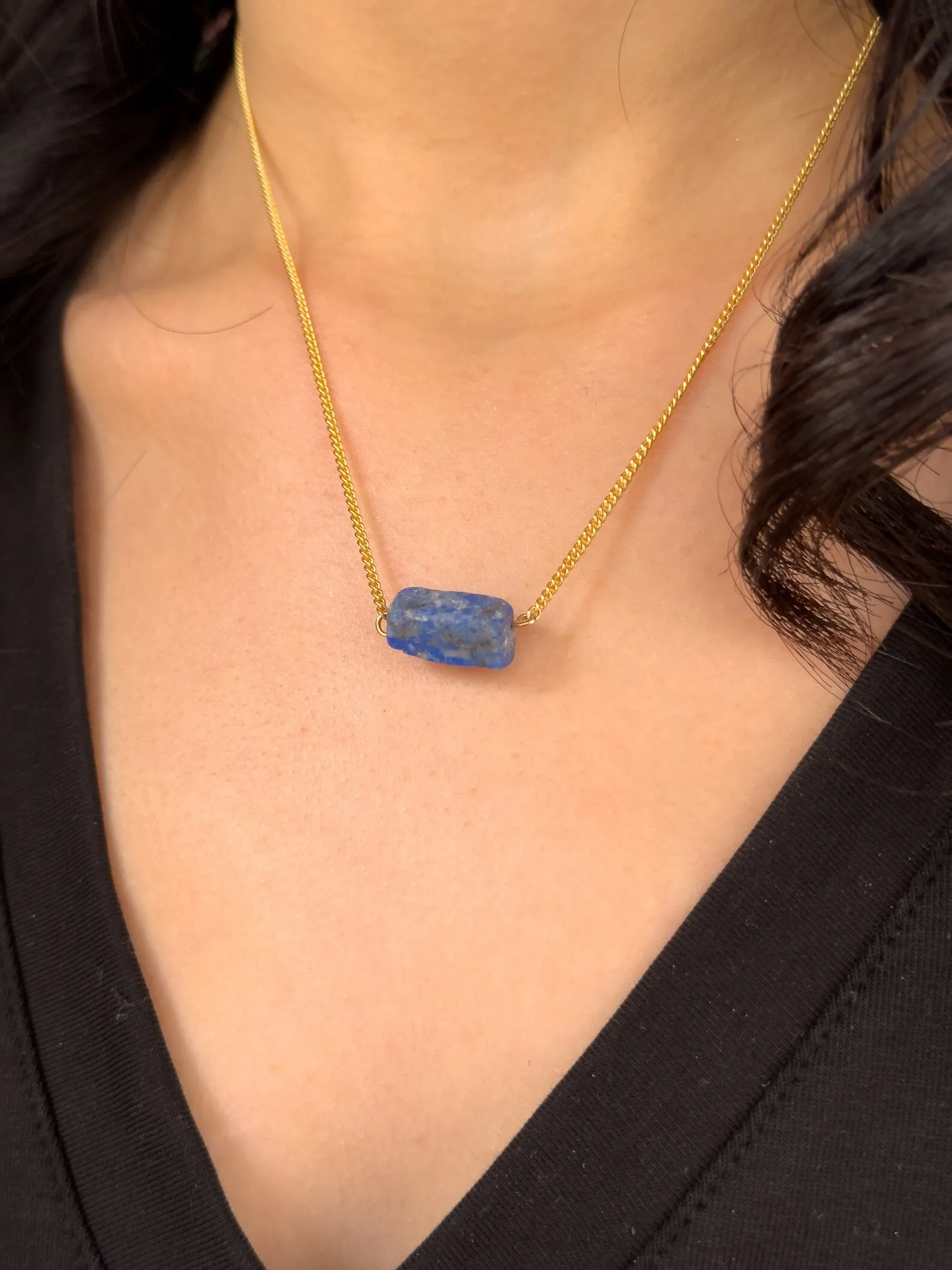 Raw Lapis Lazuli Necklace